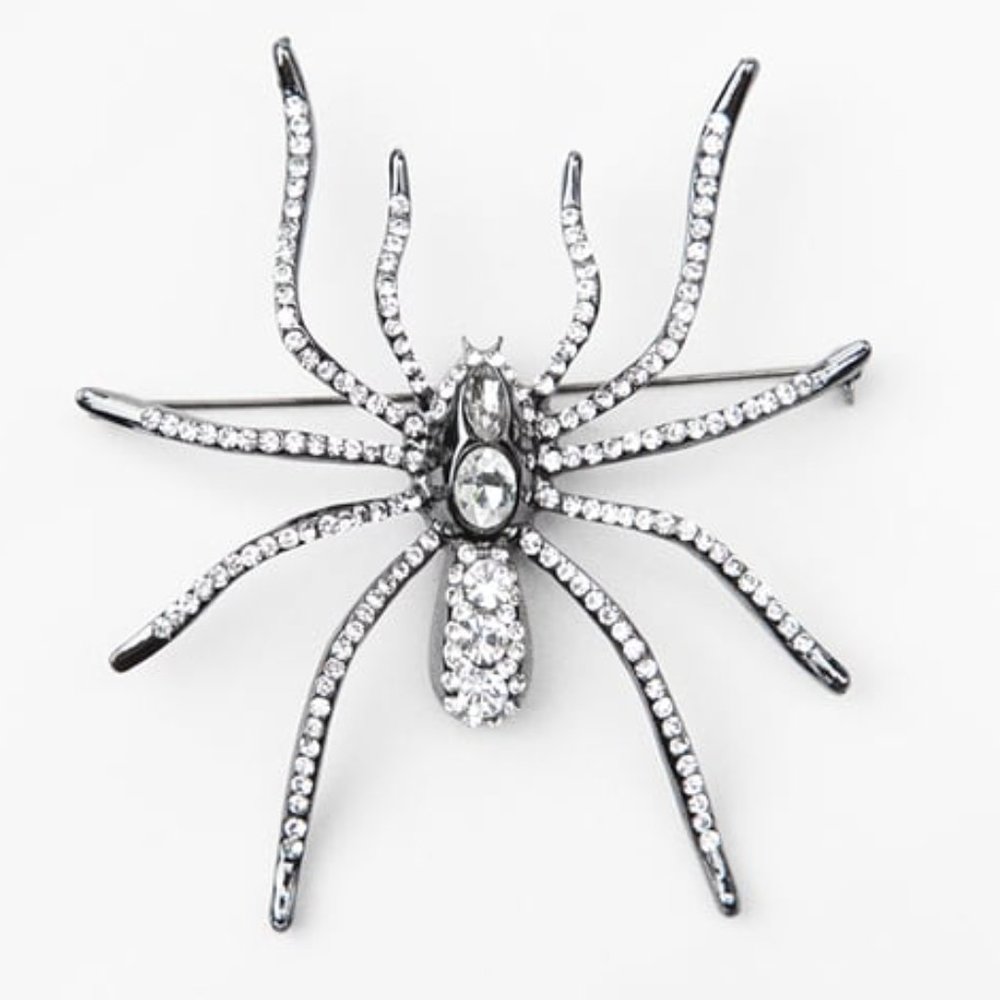 Zara Rhinestone Spider Pin NWT